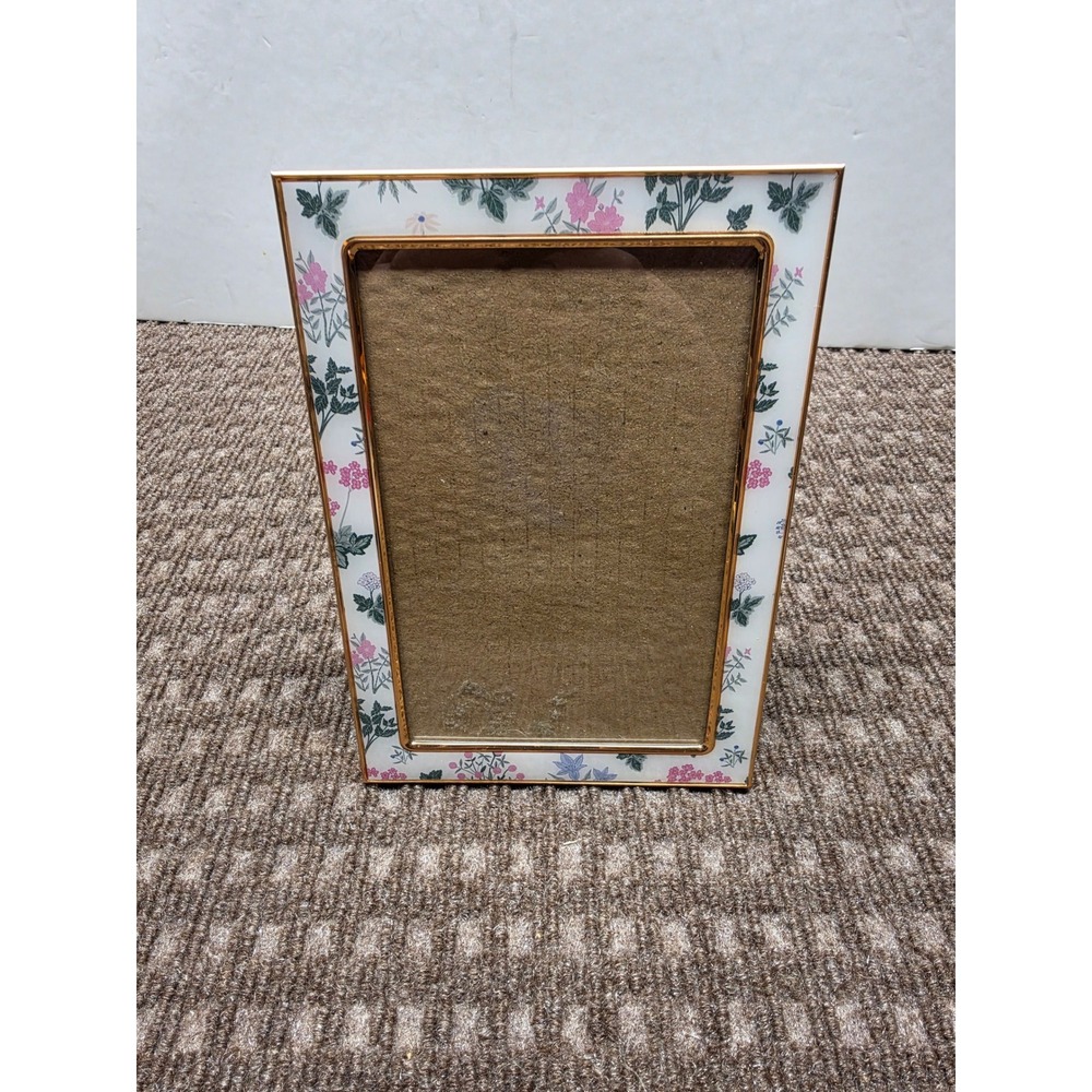 Sheffield Home Vintage Cottagecore Floral Picture Frame Gold Trim 5x7 4x6 Photo